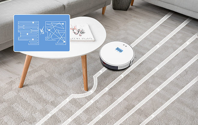 Gyro Navigation Robot Vacuum for Efficiently Whole House Cleaning