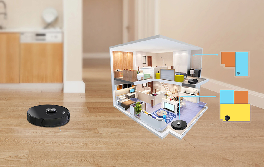 Robotic Vacuum Cleaner With Map Navigation Function for Sale