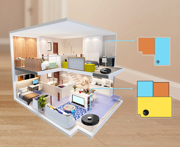 Robot Vacuum Cleaner with Multi Floor Mapping