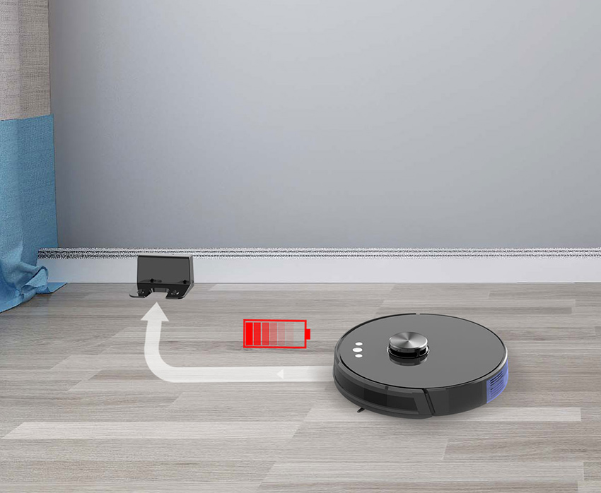 Floor Mapping Robot Vacuum with Automatic Charging Supplier