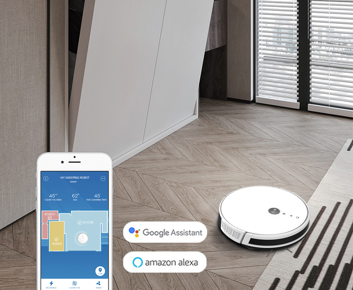 Smart Gyro Robot Vacuum Cleaner with Convenient Control in Your Hands