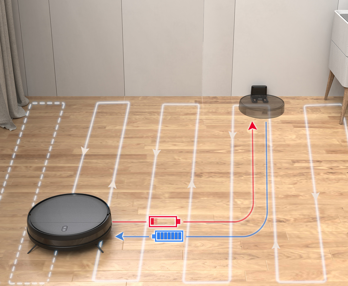 Floor Robot Vacuum And Mop with Automatic Charging