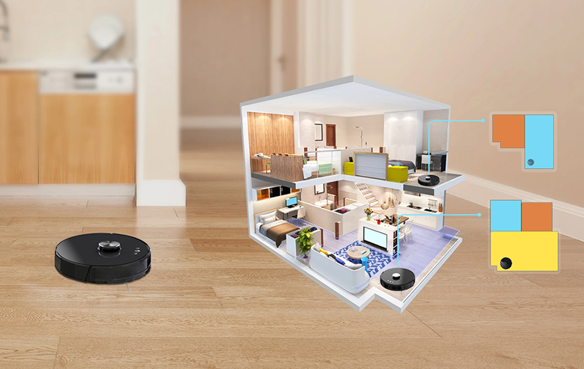 Laser Robot Vacuum Cleaner with 3D MAPPING VACUUM